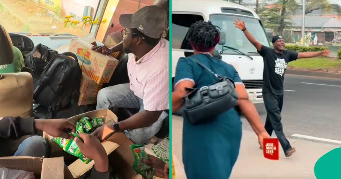 Man provides buses and snacks for residents while preaching. Man provides buses and snacks for residents while preaching.