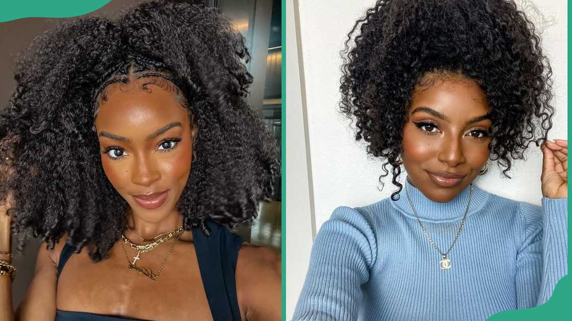 Braids with kinky curls Braids with kinky curls