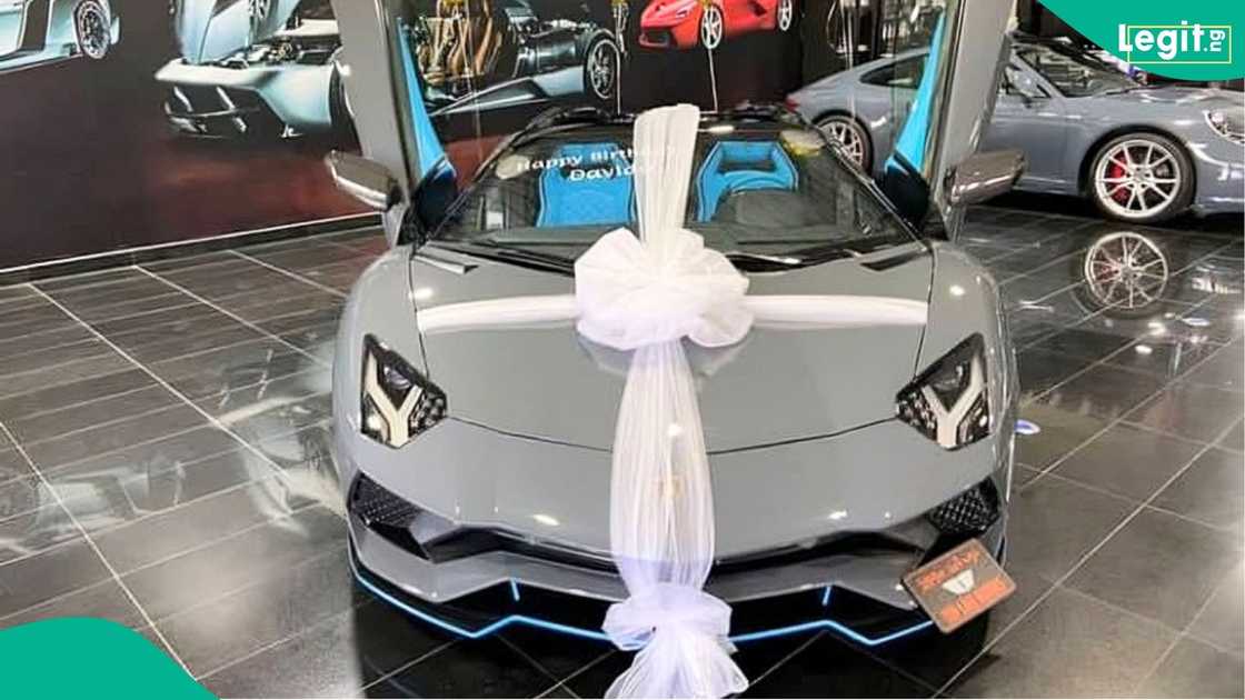 Davido's Lamborghini Aventador Davido's Lamborghini Aventador