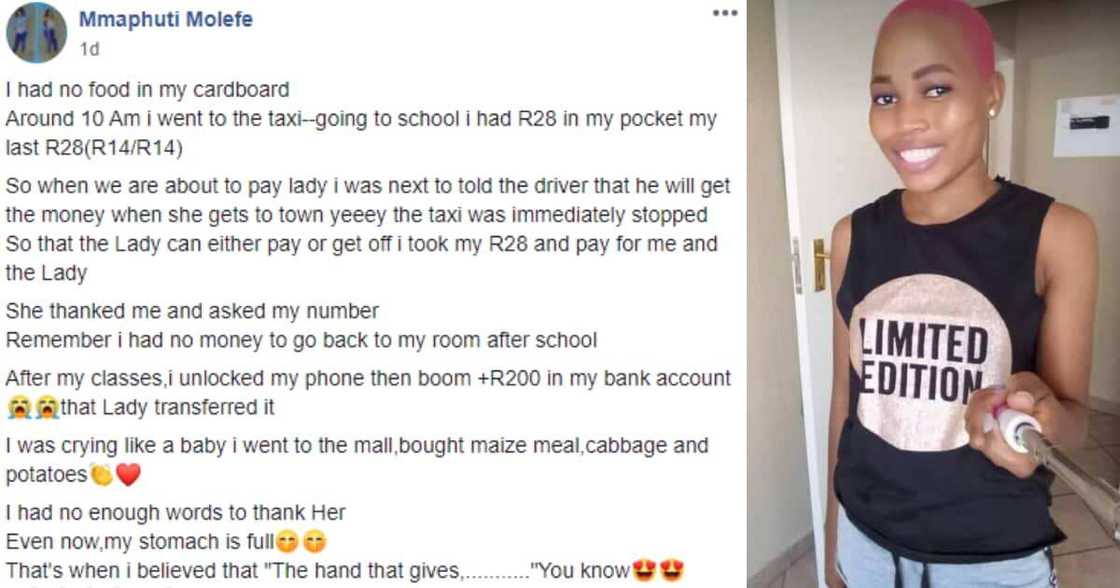 SA lady gives her last R28 to a stranger and ends up richly rewarded SA lady gives her last R28 to a stranger and ends up richly rewarded