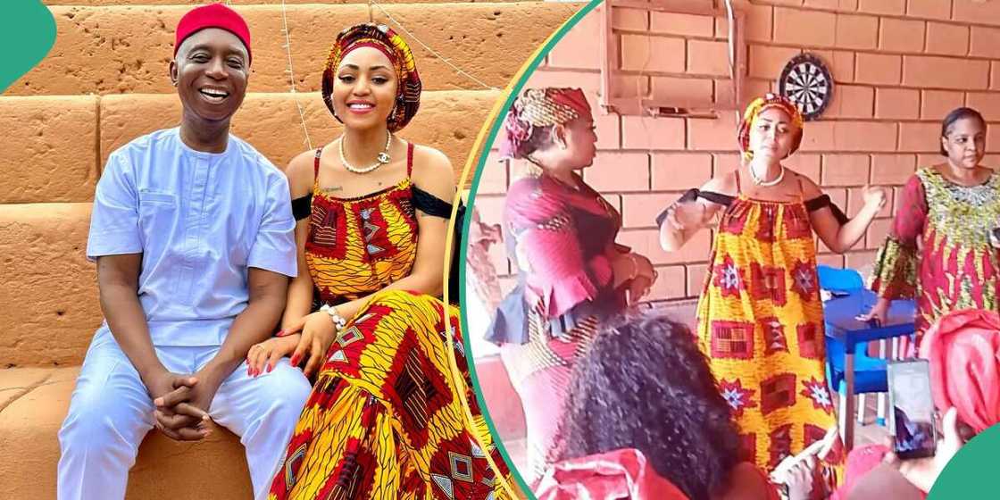 Regina Daniels holds meeting with women leaders in husband Ned Nwoko's Delta constituency.