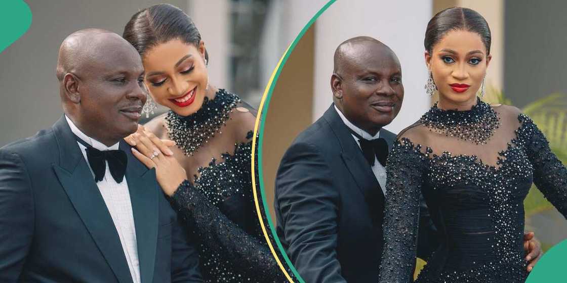 Former beauty queen Mitchel Ihezue and her husband to be. Former beauty queen Mitchel Ihezue and her husband to be.