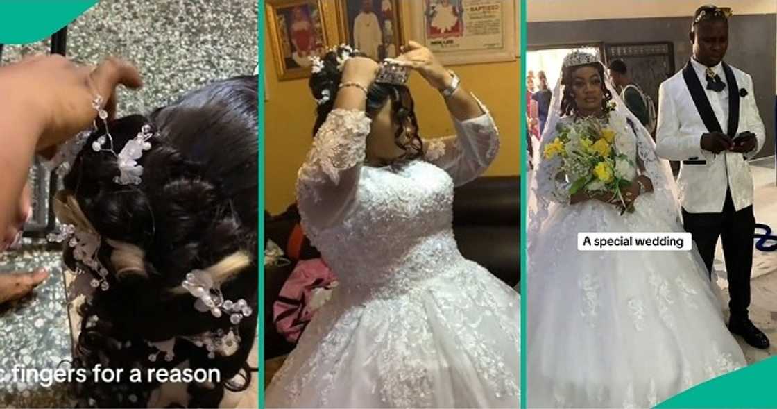 Bride criticised online for doing her own makeover, hair styling on wedding day. Bride criticised online for doing her own makeover, hair styling on wedding day.