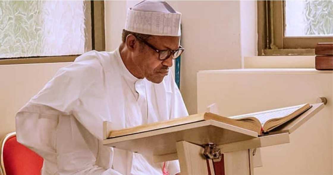 Late Buhari’s son Yusuf performs rites at father's grave. Late Buhari’s son Yusuf performs rites at father's grave.