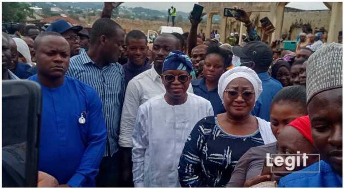 Oyetola and wife