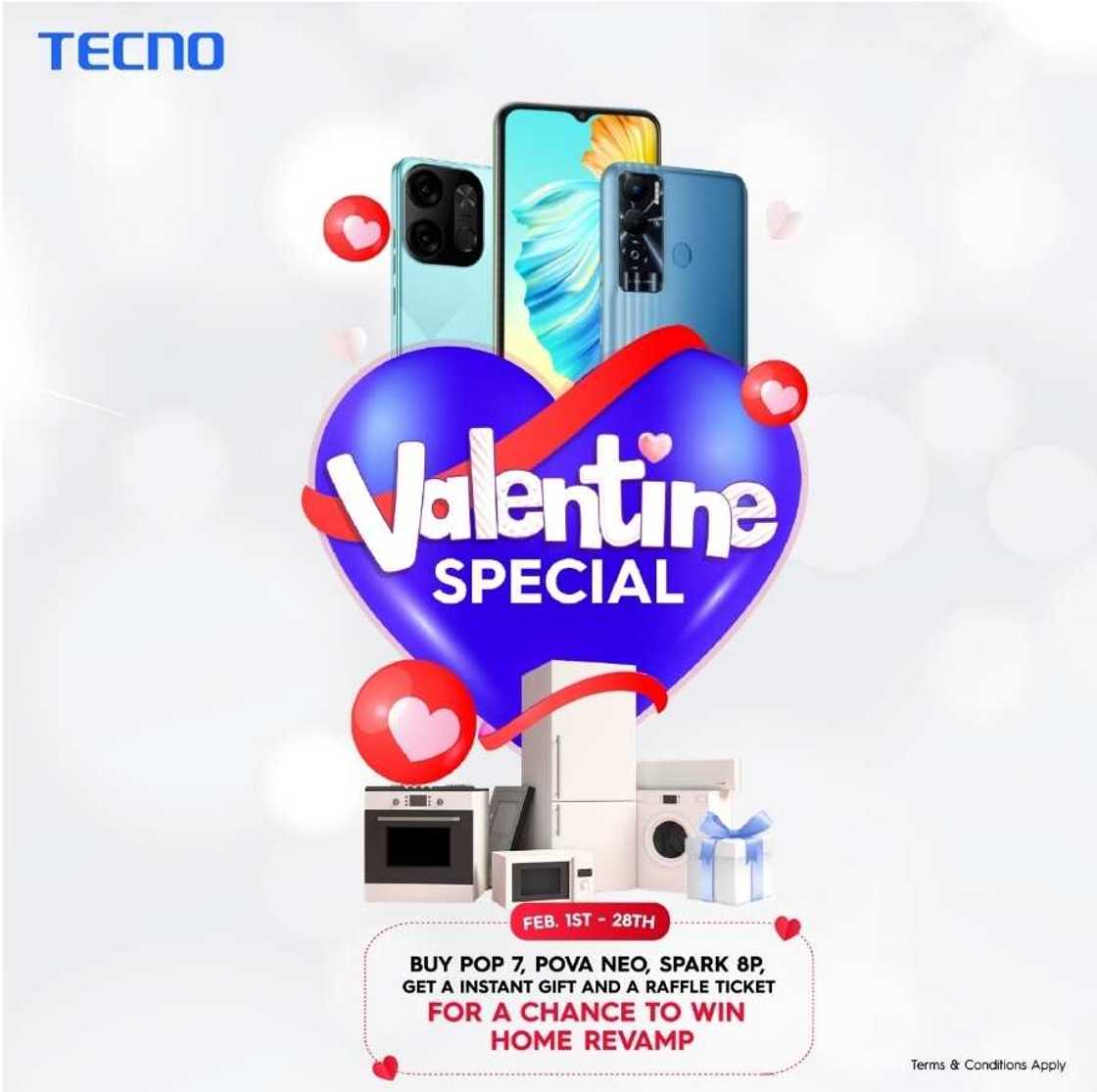 Win a Home Revamp This Valentine With TECNO Win a Home Revamp This Valentine With TECNO