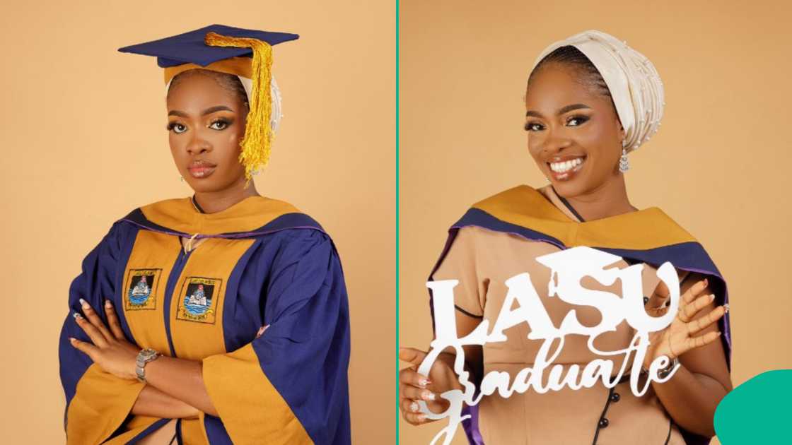 Lagos state university graduates after earning distinction in Mathematics with 4.83 CGPA Lagos state university graduates after earning distinction in Mathematics with 4.83 CGPA