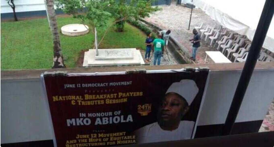 Police arrest seven suspects over attack on MKO Abiola’s residence Police arrest seven suspects over attack on MKO Abiola’s residence