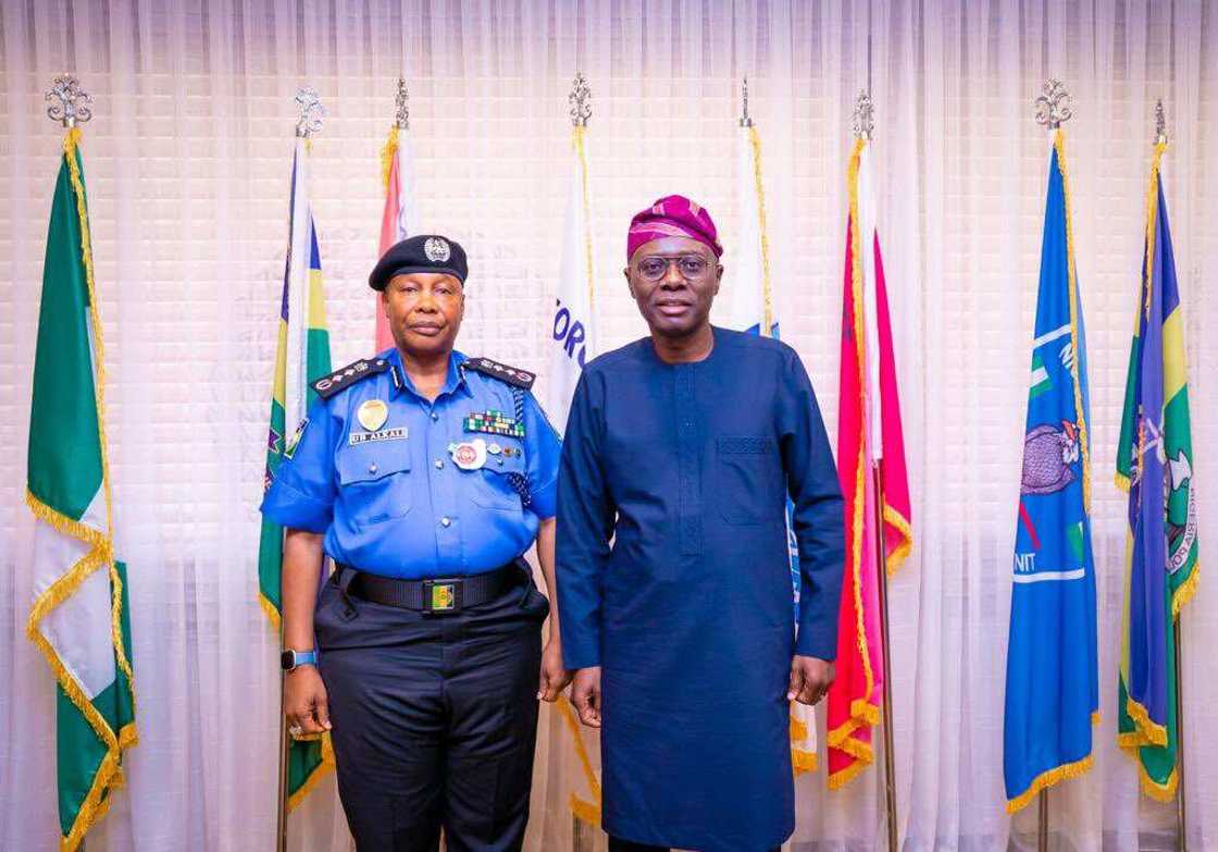 Sanwo-Olu and IGP Baba Sanwo-Olu and IGP Baba