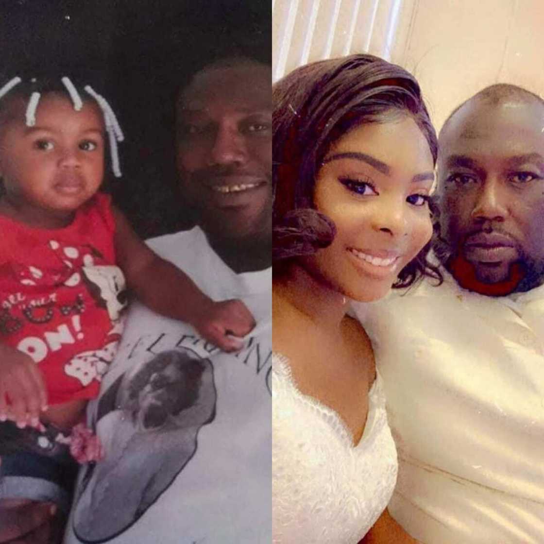 Hotunan dan shekara 61 da ya auri yarinyar da ya raina a hannunsa, an yi cece-kuce Hotunan dan shekara 61 da ya auri yarinyar da ya raina a hannunsa, an yi cece-kuce