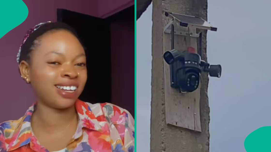 Man living abroad monitors his wife with CCTV cameras. Man living abroad monitors his wife with CCTV cameras.