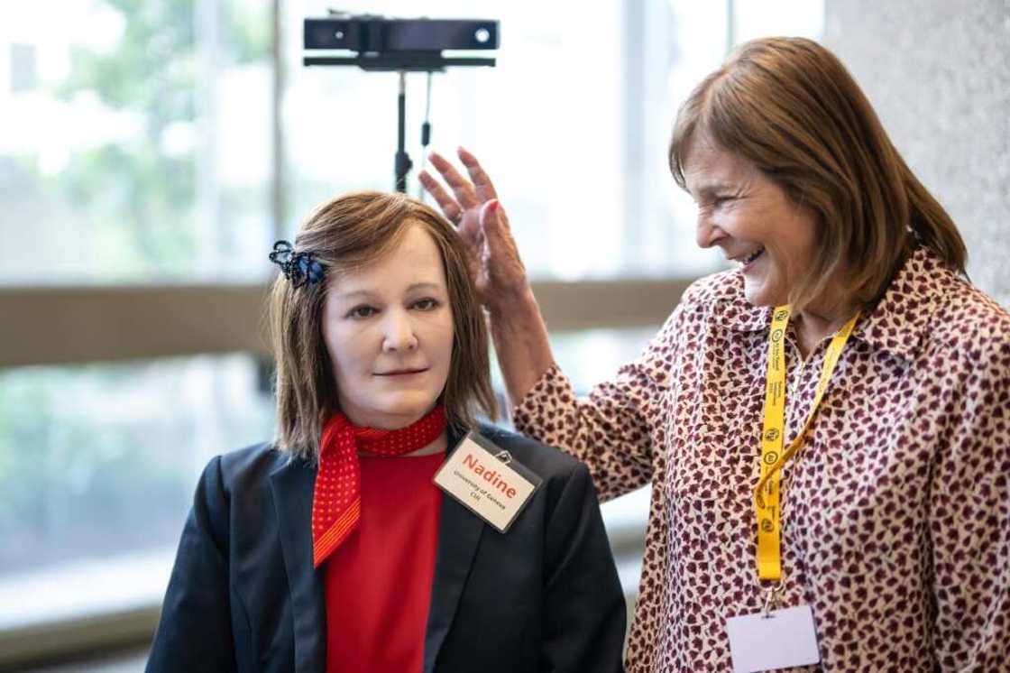 Humanoid robot Nadine is modelled on professor Nadia Thalmann and has worked as a companion for the elderly in Singapore