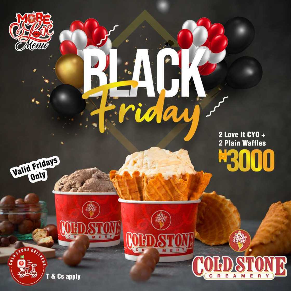 It's a Creamtastic November at Cold Stone Creamery Outlets