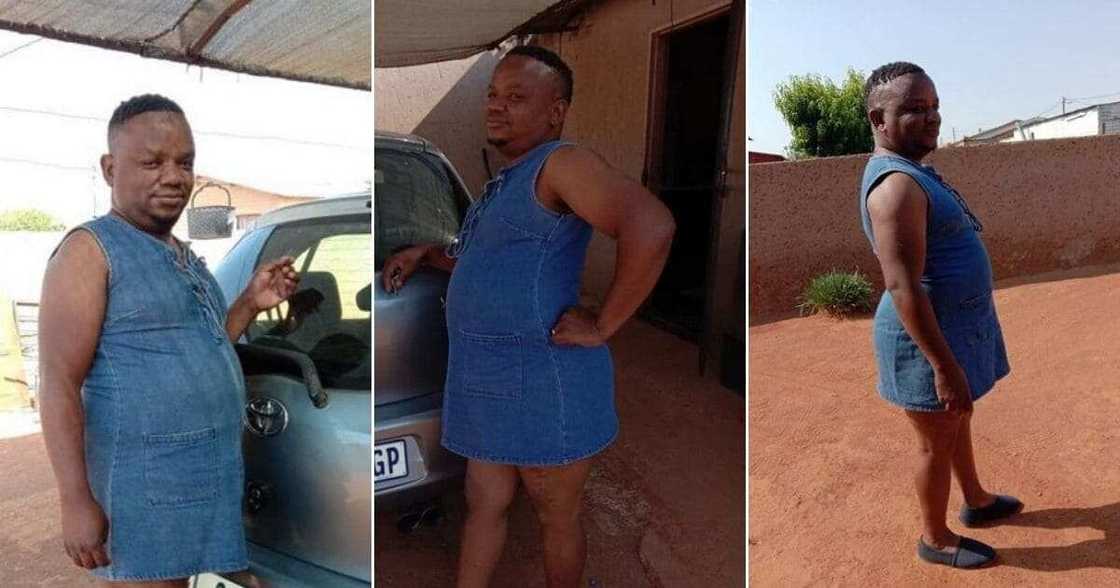 Photos surface online showing man rocking a dress, Mzansi reacts Photos surface online showing man rocking a dress, Mzansi reacts