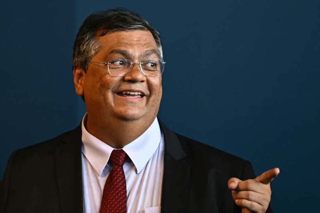 In this file photo taken on January 2, 2023, Brazil's new Justice Minister Flavio Dino gestures during his swearing-in ceremony in Brasilia In this file photo taken on January 2, 2023, Brazil's new Justice Minister Flavio Dino gestures during his swearing-in ceremony in Brasilia
