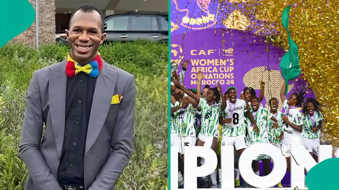 Daniel Regha slams FG over $100,000 and 3‑bedroom apartment gifts to Super Falcons after WAFCON victory. Daniel Regha slams FG over $100,000 and 3‑bedroom apartment gifts to Super Falcons after WAFCON victory.