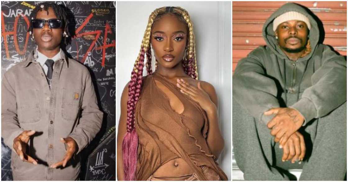 Singers Rema, Ayra Starr, Asake Singers Rema, Ayra Starr, Asake