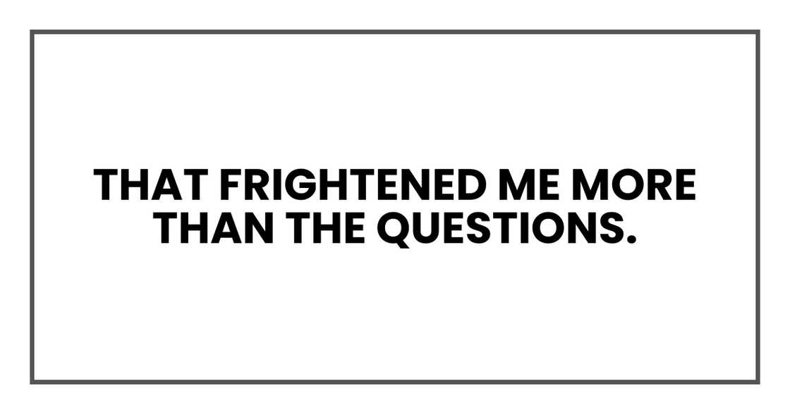 Child growing cautious.