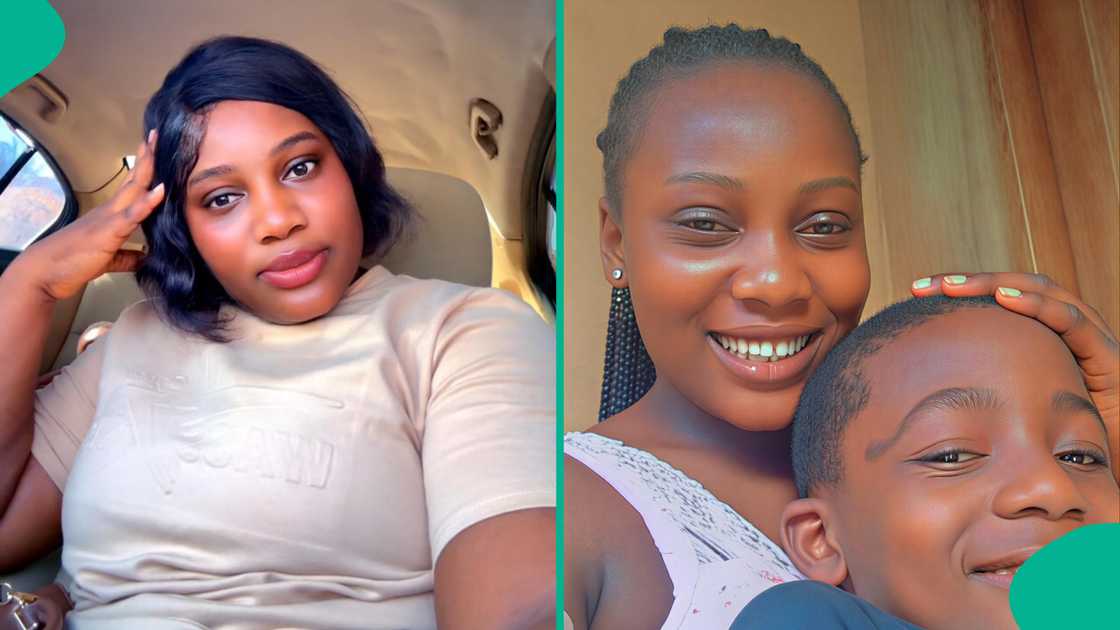 Photos as lady shares how her brother was almost swapped at birth at hospital