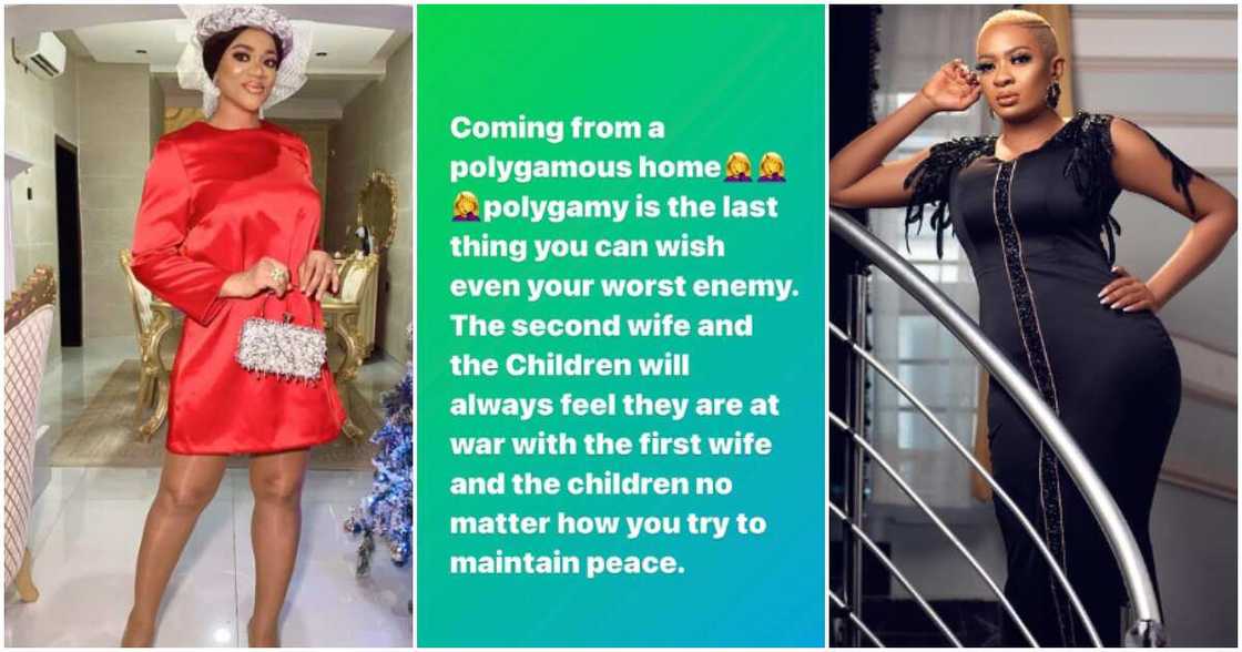 Actress Uchenna Nnanna speaks on polygamy and May Yul-Edochie drama. Actress Uchenna Nnanna speaks on polygamy and May Yul-Edochie drama.