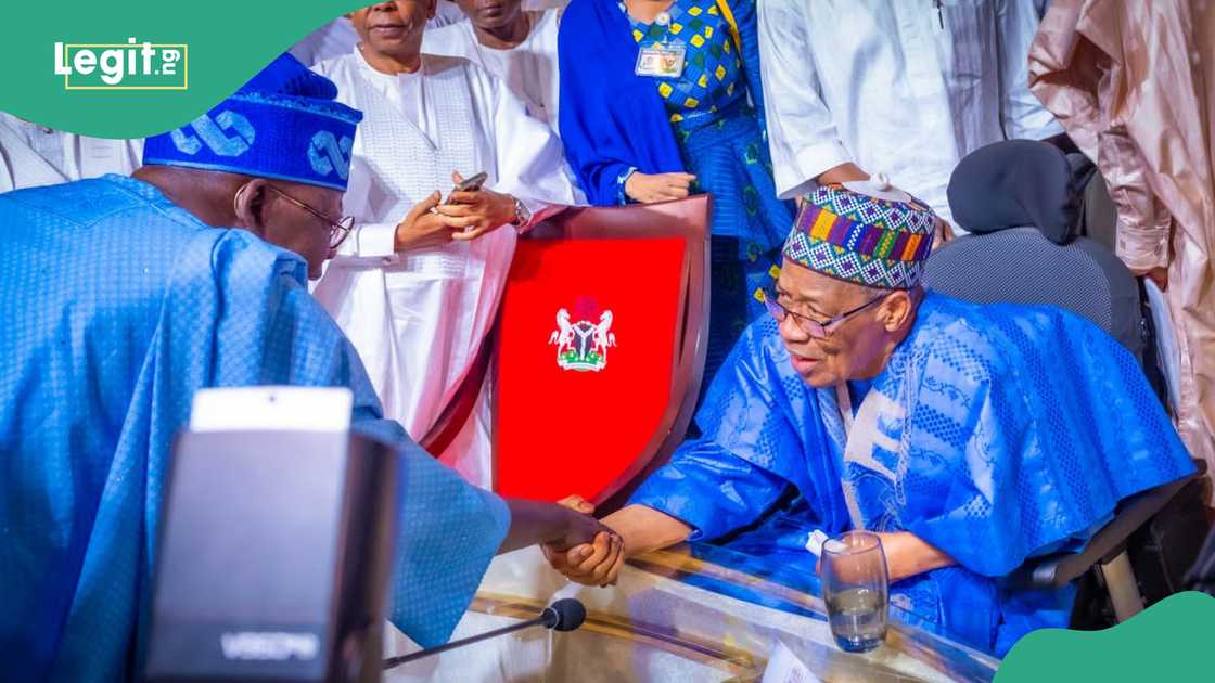 President Bola Tinubu at the book launch of former military President Ibrahim Babangida's autobiography on June 12. President Bola Tinubu at the book launch of former military President Ibrahim Babangida's autobiography on June 12.