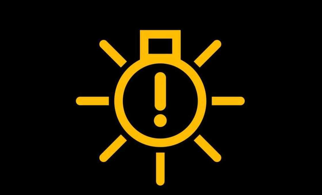 Lamp out warning light Lamp out warning light
