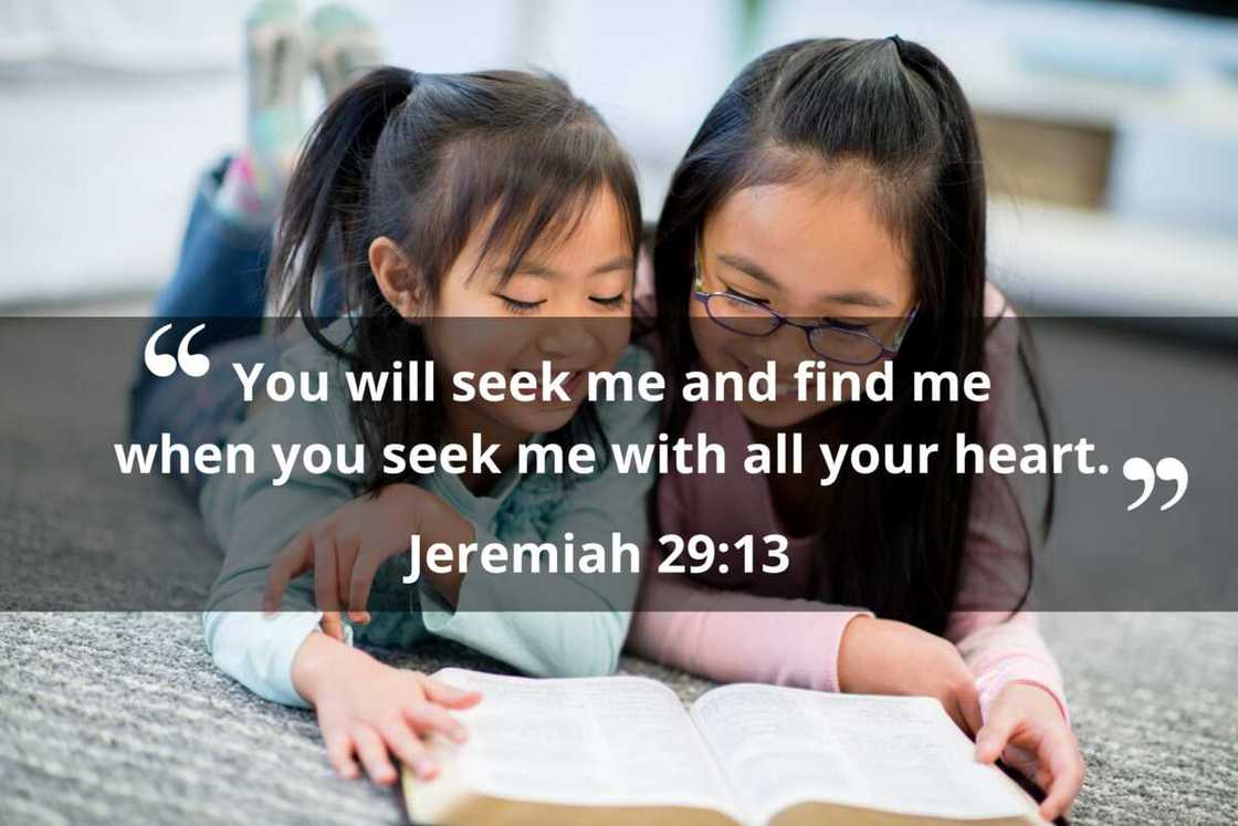 Inspirational Bible verses for kids