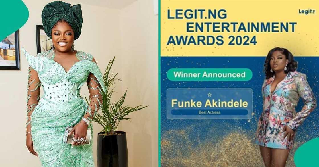 Actress Funke Akindele is elated about her Legit Awards win. Actress Funke Akindele is elated about her Legit Awards win.