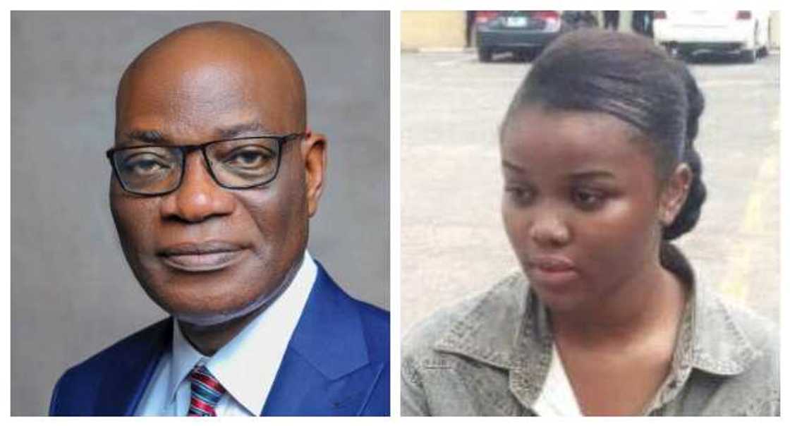 Separate photos of UNILAG VC and Chidinma