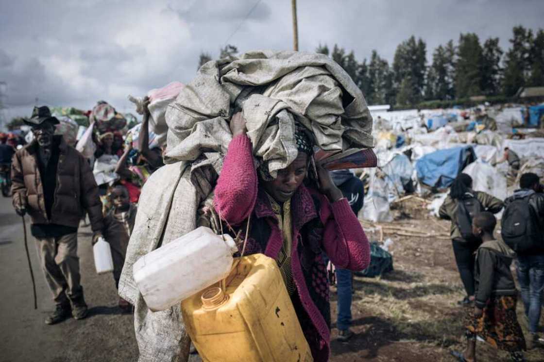 Violence in eastern DRC has displaced tens of thousands of people Violence in eastern DRC has displaced tens of thousands of people