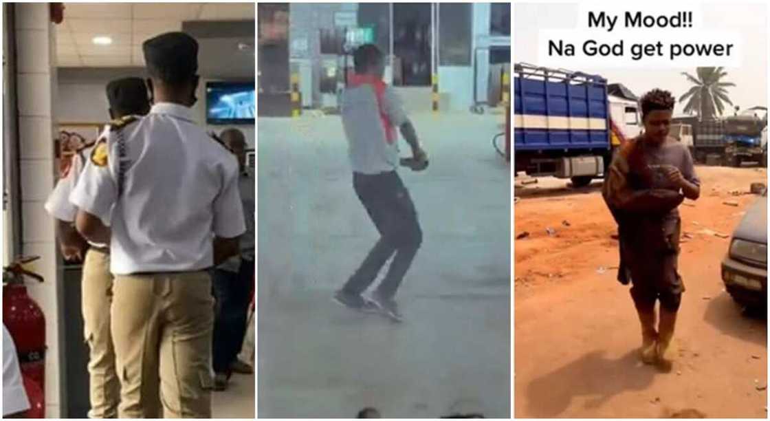 Dancing at work is becoming popular in Nigeria after two security boys danced and got help. Dancing at work is becoming popular in Nigeria after two security boys danced and got help.
