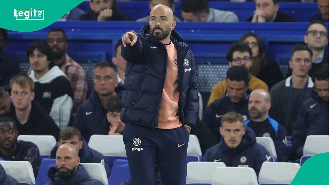 Enzo Maresca, Chelsea, Tottenham Hotspur, Stamford Bridge, London, England, Premier League. Enzo Maresca, Chelsea, Tottenham Hotspur, Stamford Bridge, London, England, Premier League.