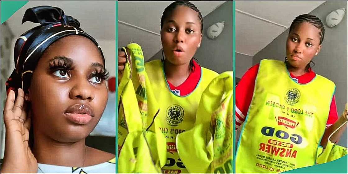 Lord's Chosen member proudly flaunts her aprons Lord's Chosen member proudly flaunts her aprons