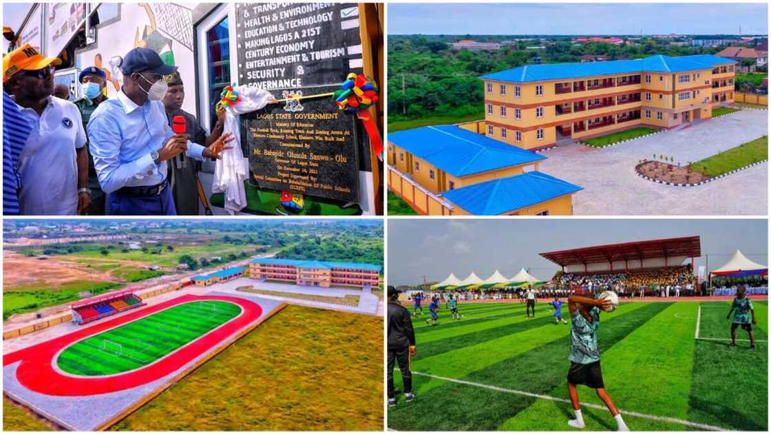 Football Stadium, 18-Classroom Block, Studio: Features and Photos of New School Built by Lagos Governor Babajide Sanwo-Olu Football Stadium, 18-Classroom Block, Studio: Features and Photos of New School Built by Lagos Governor Babajide Sanwo-Olu