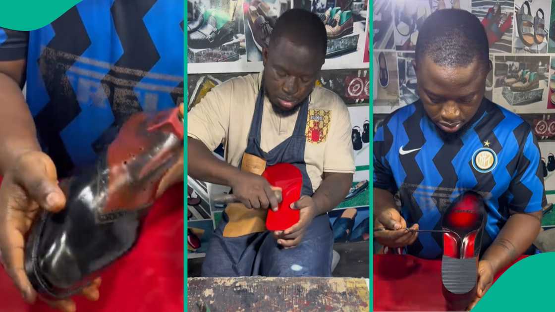 Akpaka Ng says he can make the same shoe just like Nelson did. Akpaka Ng says he can make the same shoe just like Nelson did.