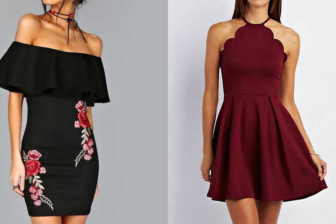 Dresses with open shoulders