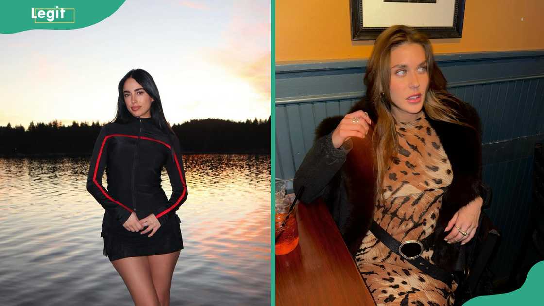 Maria in Lake Arrowhead, California (L). Sydney Gordon in Newport, Rhode Island (R). Maria in Lake Arrowhead, California (L). Sydney Gordon in Newport, Rhode Island (R).