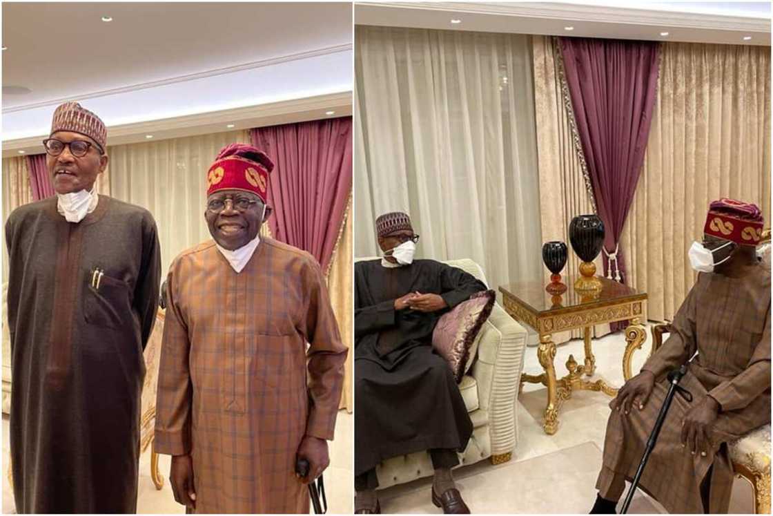 Tinubu thanks Buhari for London visit Tinubu thanks Buhari for London visit