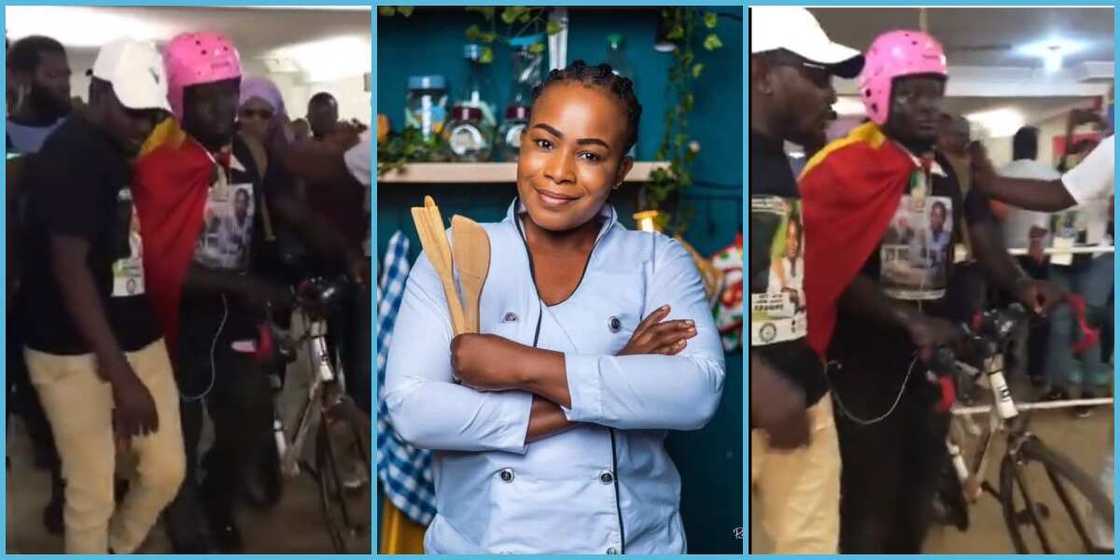 Cyclist Who Rode From Ashaiman To Tamale Finally Meets Chef Cyclist Who Rode From Ashaiman To Tamale Finally Meets Chef