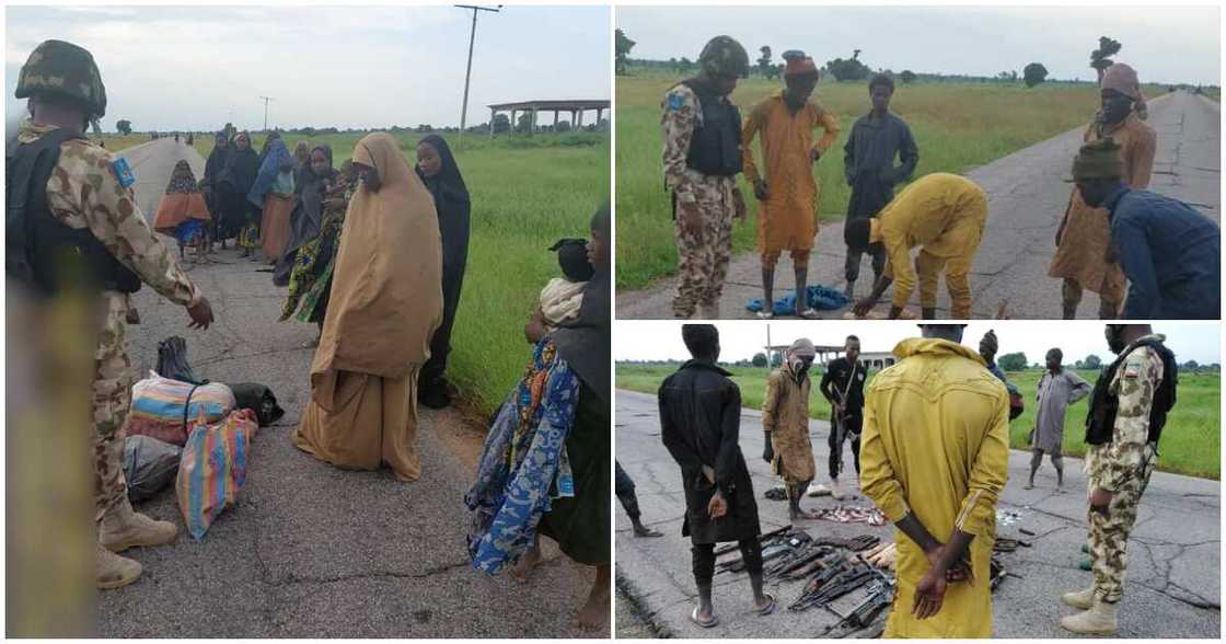 Massive win for military as 19 Boko Haram, ISWAP Fighters, Families Surrender to Troops Massive win for military as 19 Boko Haram, ISWAP Fighters, Families Surrender to Troops