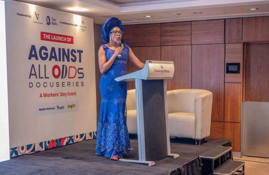 NIGCOMSAT, Jane Egerton-Idehen, Docuseries, Against All Odds docuseries, Legit.ng NIGCOMSAT, Jane Egerton-Idehen, Docuseries, Against All Odds docuseries, Legit.ng