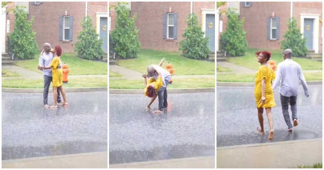 Nigerian couple dance in the rain, couple dance, dance videos of couple