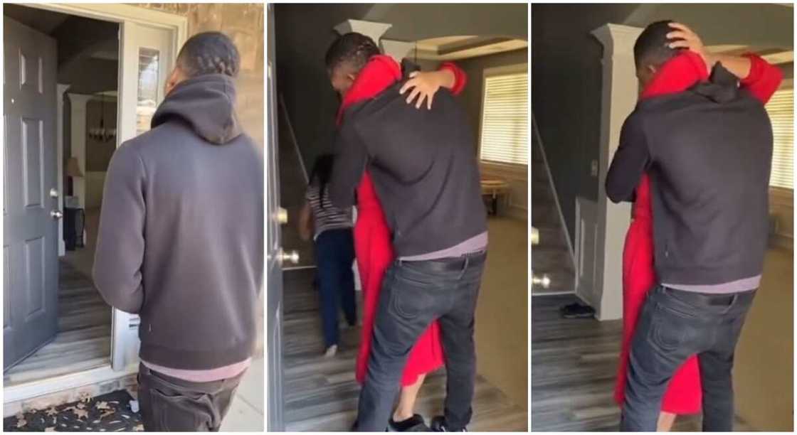Photos of mum hugging her son after he is released from prison. Photos of mum hugging her son after he is released from prison.