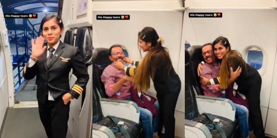 Emotional Moment Daughter Flies Her Father as a Pilot for the First Time, Video Stirs Beautiful Reactions Emotional Moment Daughter Flies Her Father as a Pilot for the First Time, Video Stirs Beautiful Reactions