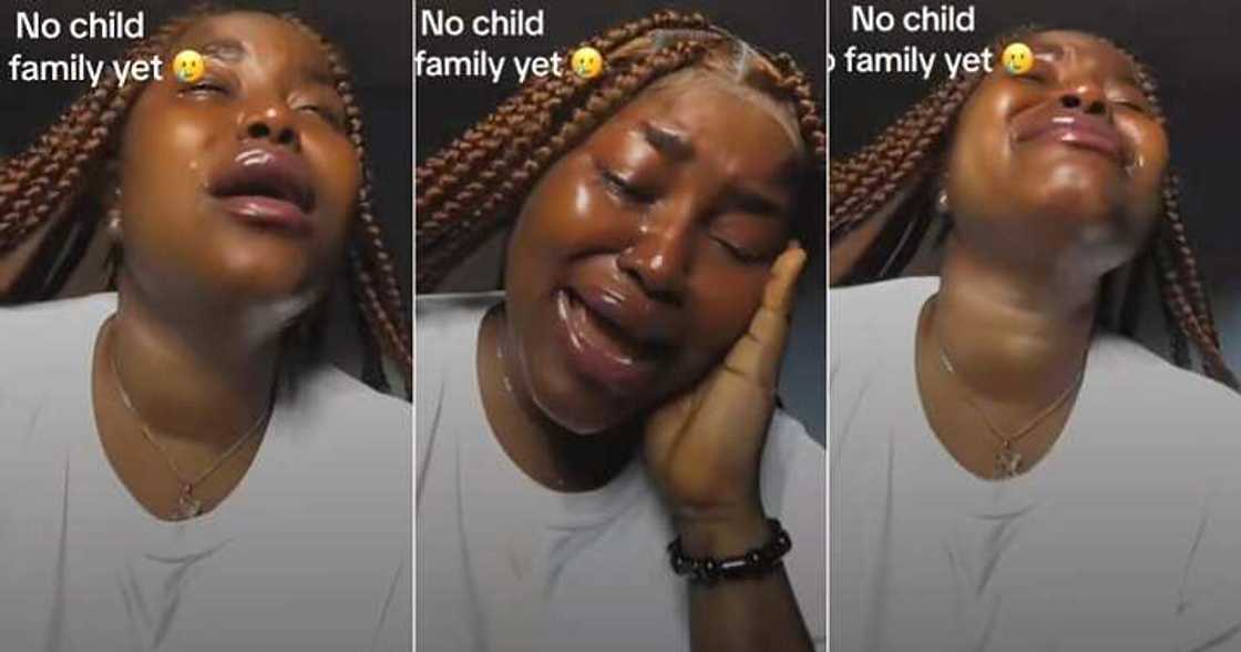 Lady cries uncontrollably over being unmarried at 30 Lady cries uncontrollably over being unmarried at 30