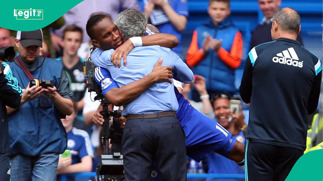 Didier Drogba, Jose Mourinho, Stamford Bridge, Chelsea, London, England, Premier League.