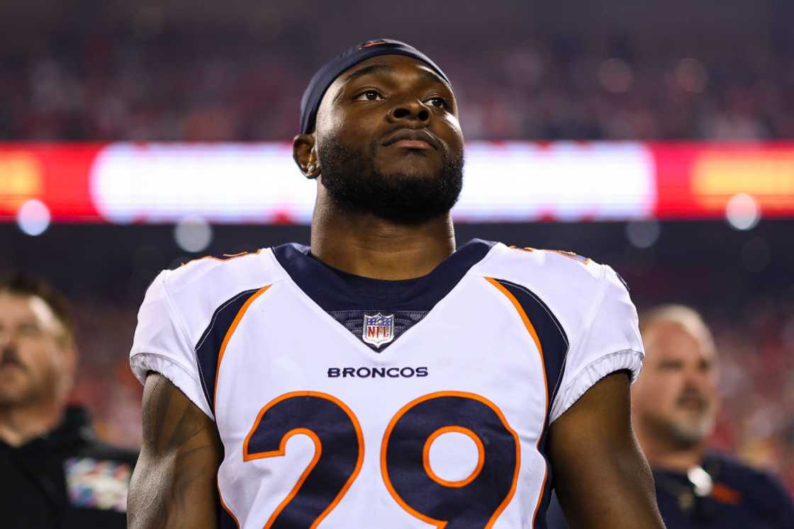 Ja'Quan McMillian #29 of the Denver Broncos at GEHA Field at Arrowhead Stadium Ja'Quan McMillian #29 of the Denver Broncos at GEHA Field at Arrowhead Stadium