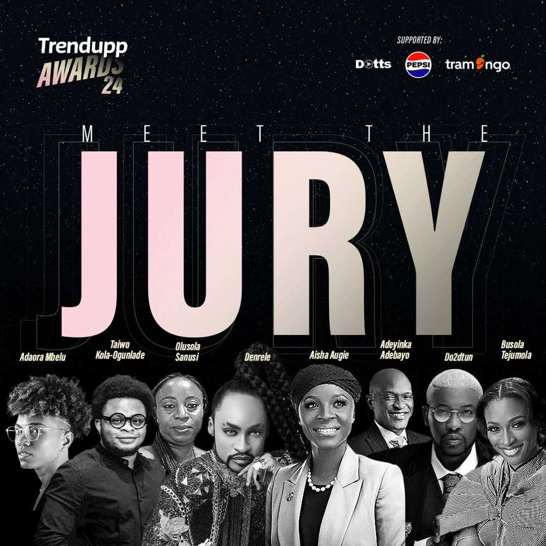Trendupp Awards 2024, Jurors, Jury, Adaora, Denrele, Do2dtun, Busola Tejumola, Olusola Sanusi Trendupp Awards 2024, Jurors, Jury, Adaora, Denrele, Do2dtun, Busola Tejumola, Olusola Sanusi