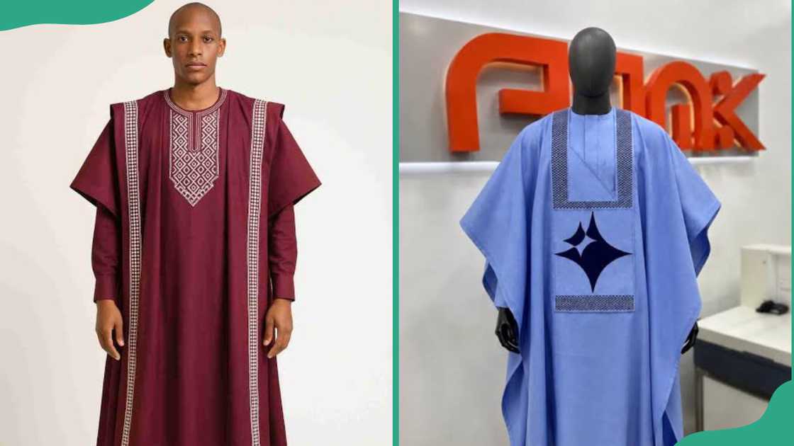 Embroidered Adire Agbada Embroidered Adire Agbada