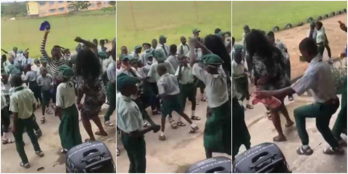 The students and their teachers vibed to Gbese by Q Dot The students and their teachers vibed to Gbese by Q Dot